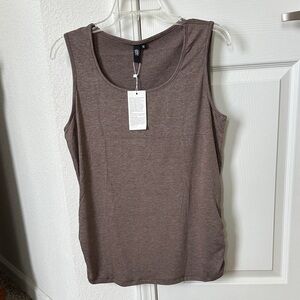 Women's Sleeveless Brown Top